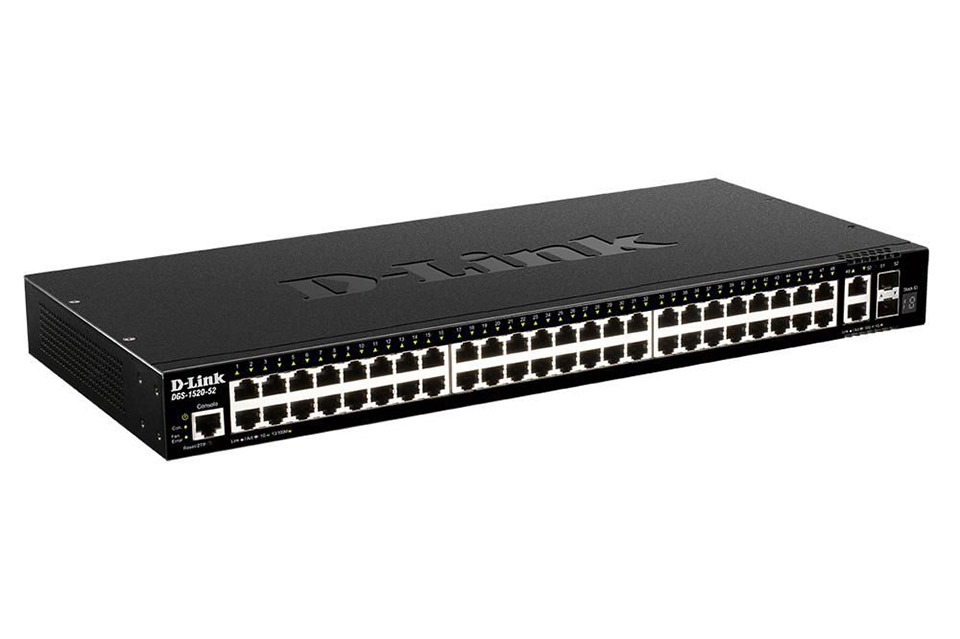 D-Link DGS-1520-52 Network Gigabit Switch, 48 Port(RJ45), 2 Port (SFP)