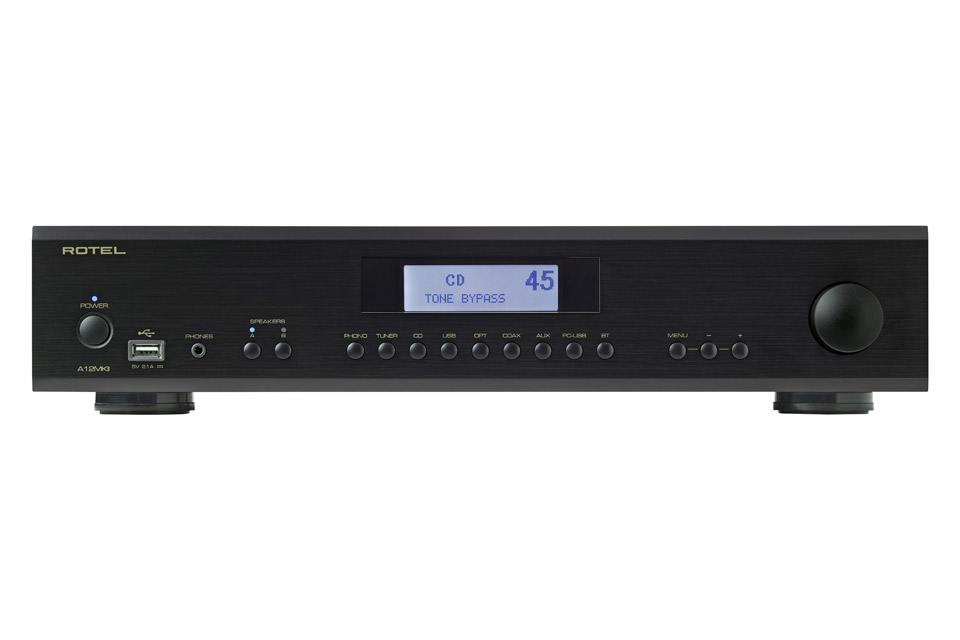 Rotel A-12 MKII stereo amplifier (2x 60W, 8 Ohm) - Black