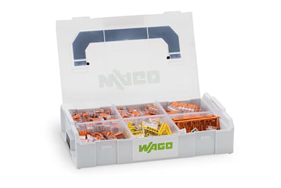 Wago LBoxx Mini Kombi 221 and 2273 + din rail holder