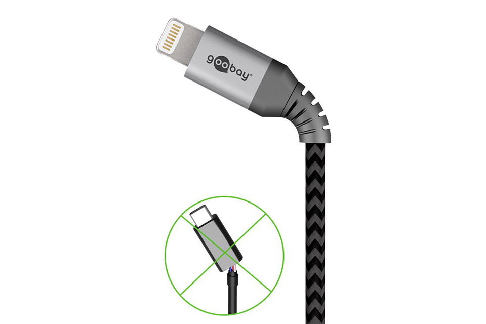 Kunde millimeter blåhval Robust USB-C til Lightning sync og quick charge kabel (MFi)