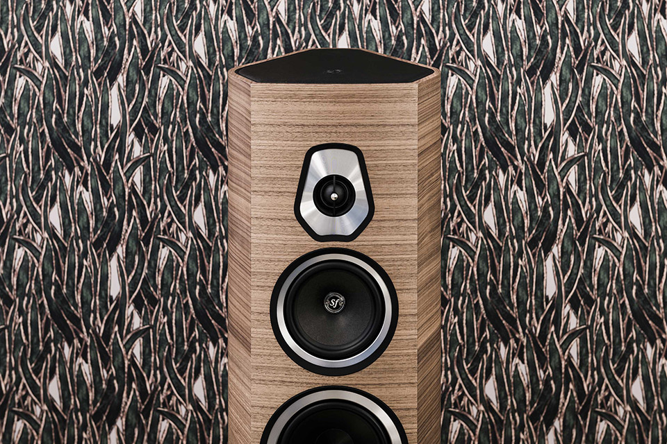 Sonus faber Sonetto VIII floorstanding speakers - Wood lifestyle