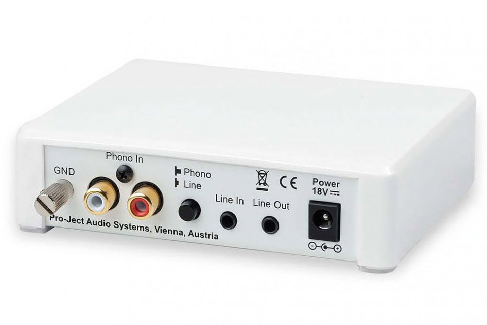 Pro-Ject Phono Box E BT 5 RIAA amplifier (MM) with Bluetooth - White back