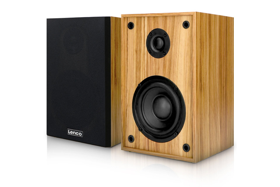Lenco LS-500 turntable with separate speakers (30 Watt) -  Wood