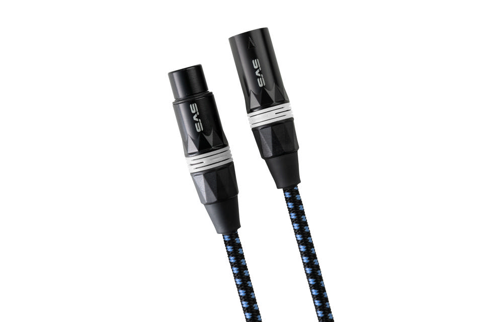 SVS SoundPath balanced audio cable pair (2x XLR male - female) - White