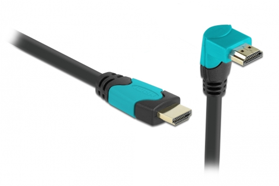 DeLock HDMI 2.1 kabel med 90 graders vinkel