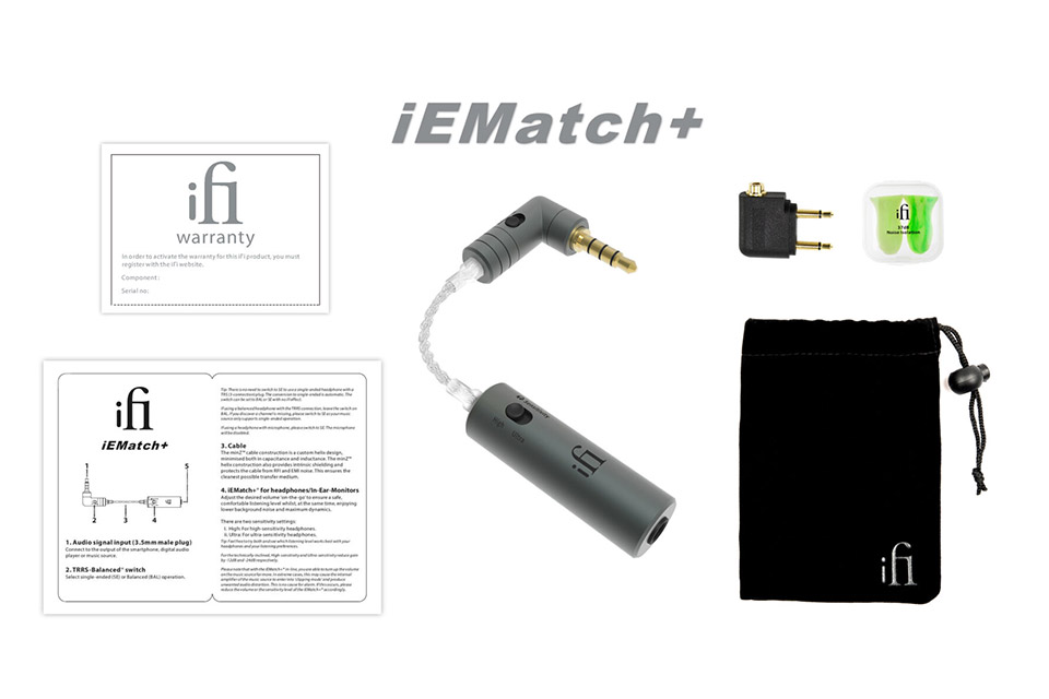 ifi Audio ifi iEMatch+ MiniJack adaptor (3.5 mm Jack) - Content