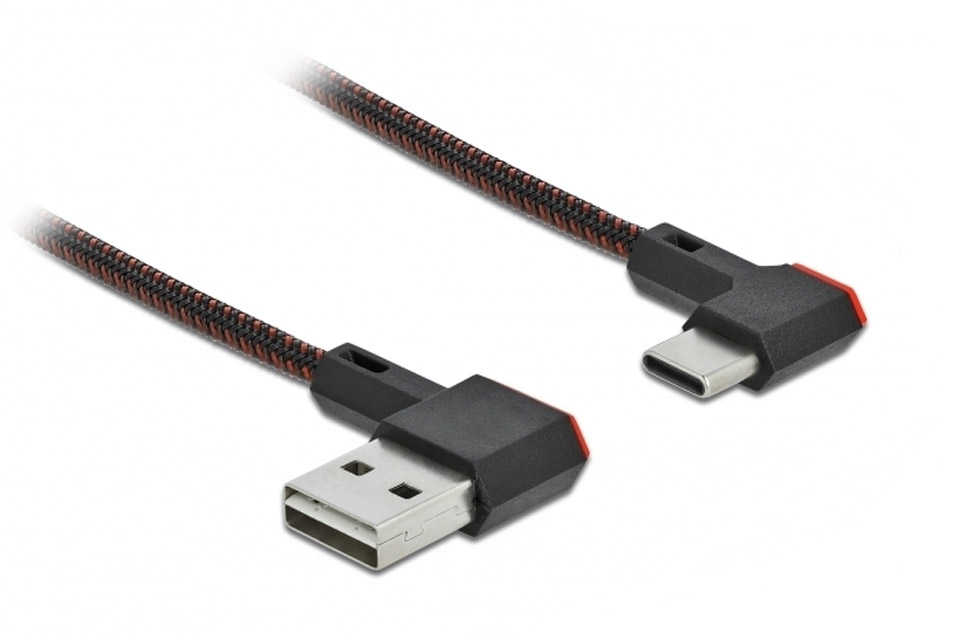 Lindy Delock USB-C angle cable 90°