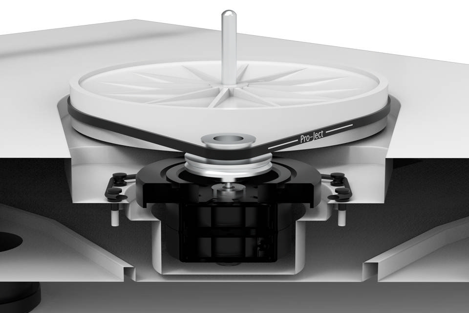Pro-Ject X2 B record player with balanced XLR output - White lifestyle