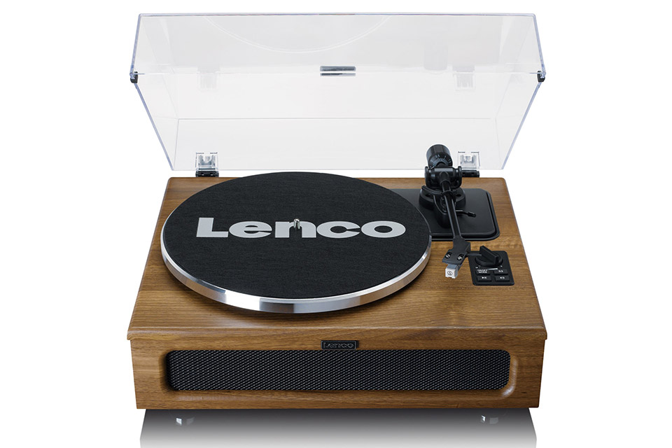 Lenco LS-410 turntable with 4 separate speakers (40 Watt) - Front