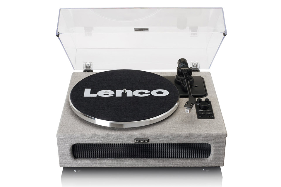 Lenco LS-440 turntable with 4 separate speakers (40 Watt) - Front