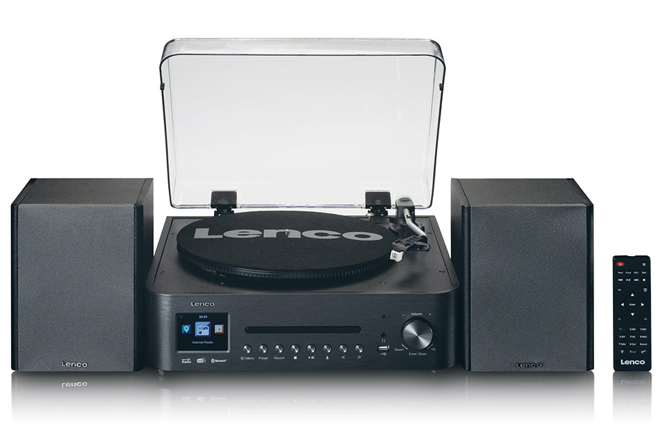 Lenco MC-460 Stereo with CD and turntable - Front