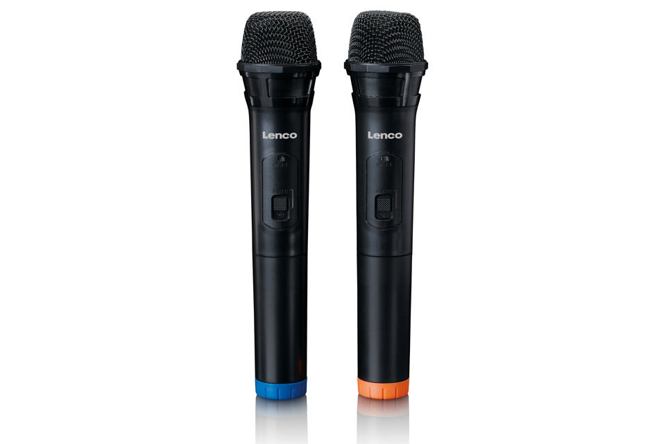 Lenco PA-220BK PA party speaker - Microphones