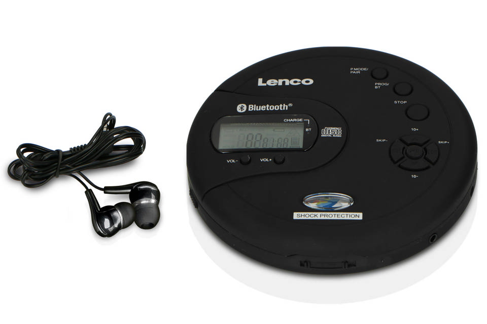 Lenco CD-300BK portable CD-player with Bluetooth