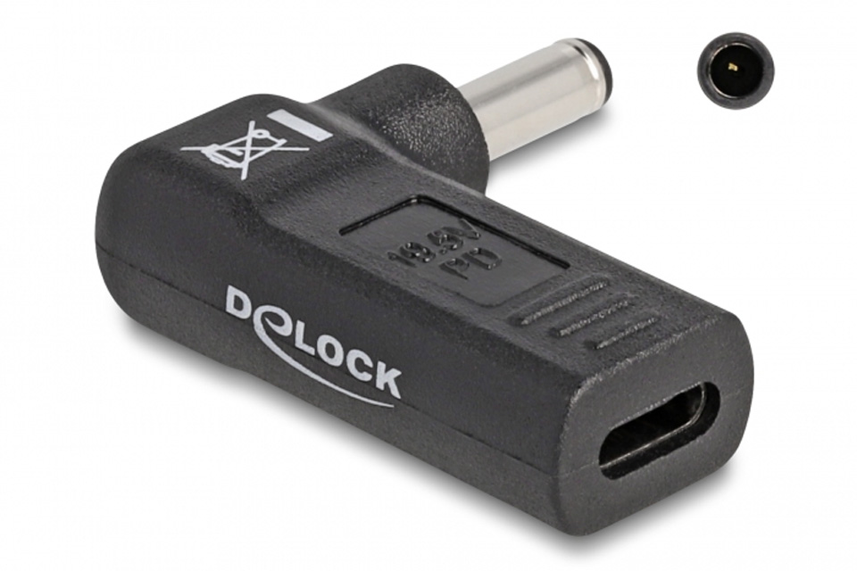 DeLOCK USB-C til bærbar oplader adapter, Dell (4,5 x 3,0 mm.)