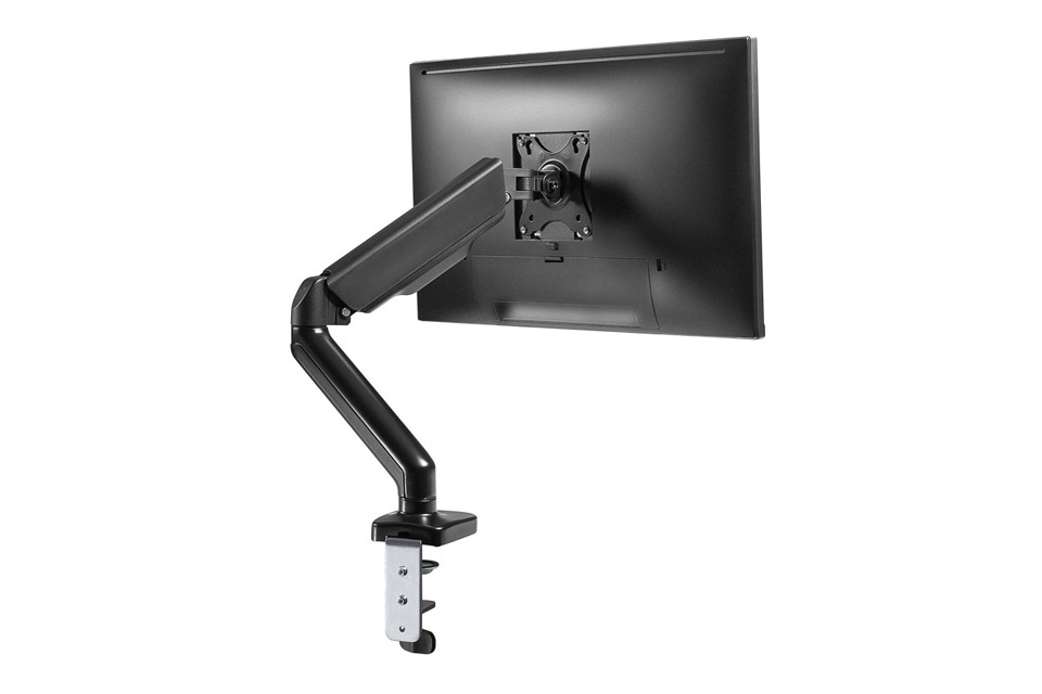 Single monitor mount with gas spring