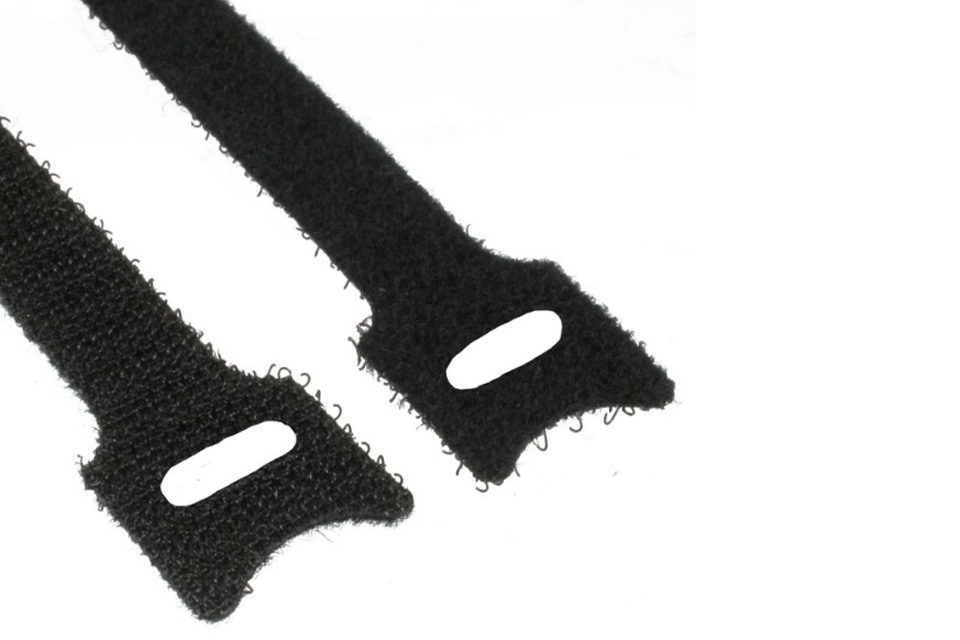 Hook-and-look velcro straps