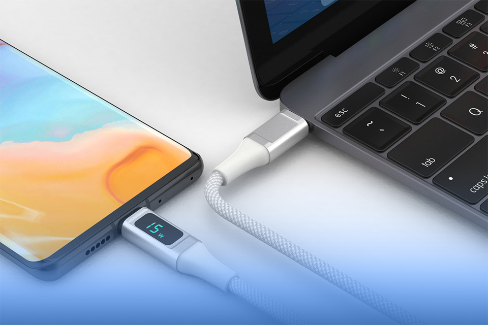 4smarts USB-C til USB-C kabel med Quick charge og PD (100W), lifestyle