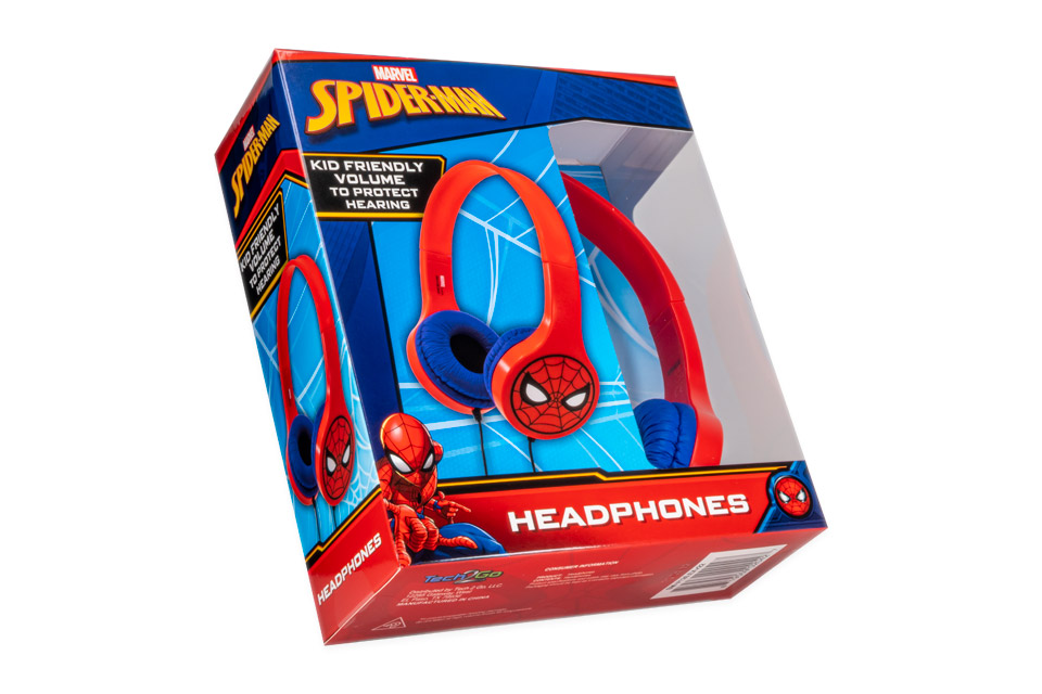 Tech2Go headphones with Spiderman
