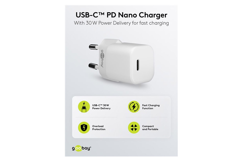 USB-C oplader med Power Delivery (30W PD)