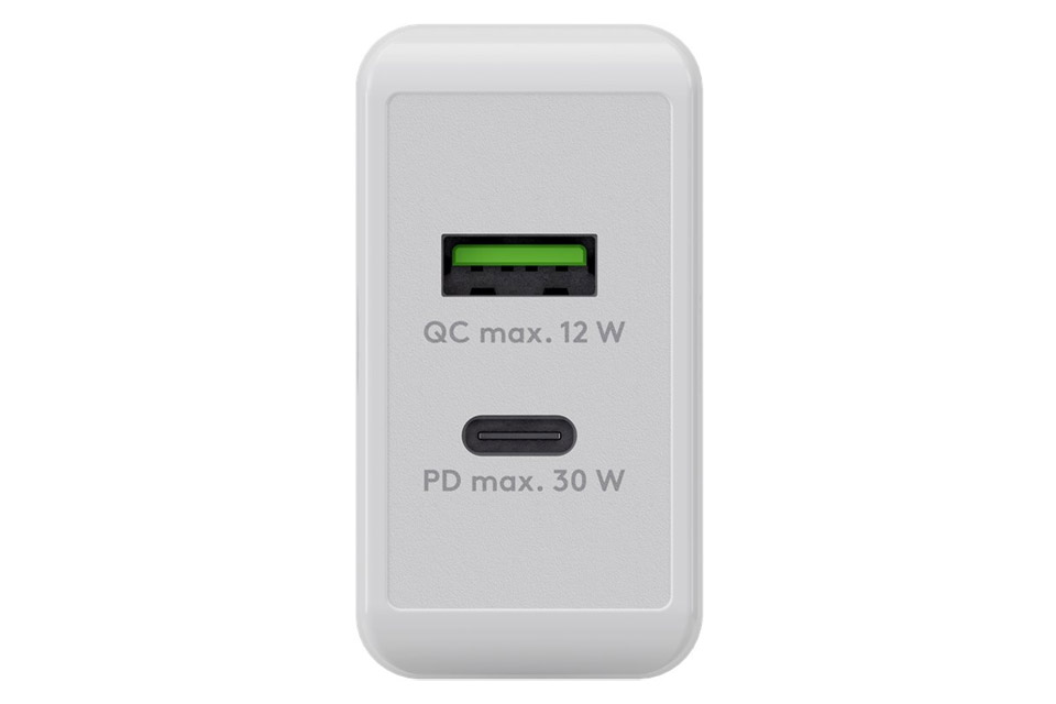 Double USB charger (12W + 30W PD/ QC 3.0)