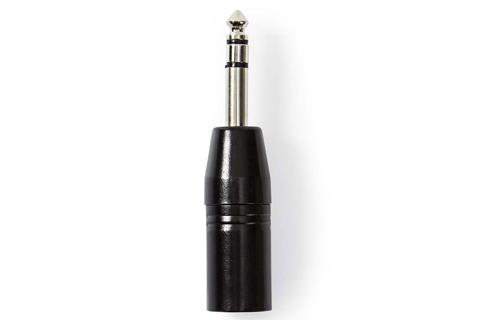 Balanced 3 pole XLR male - 6.35mm Jack plug