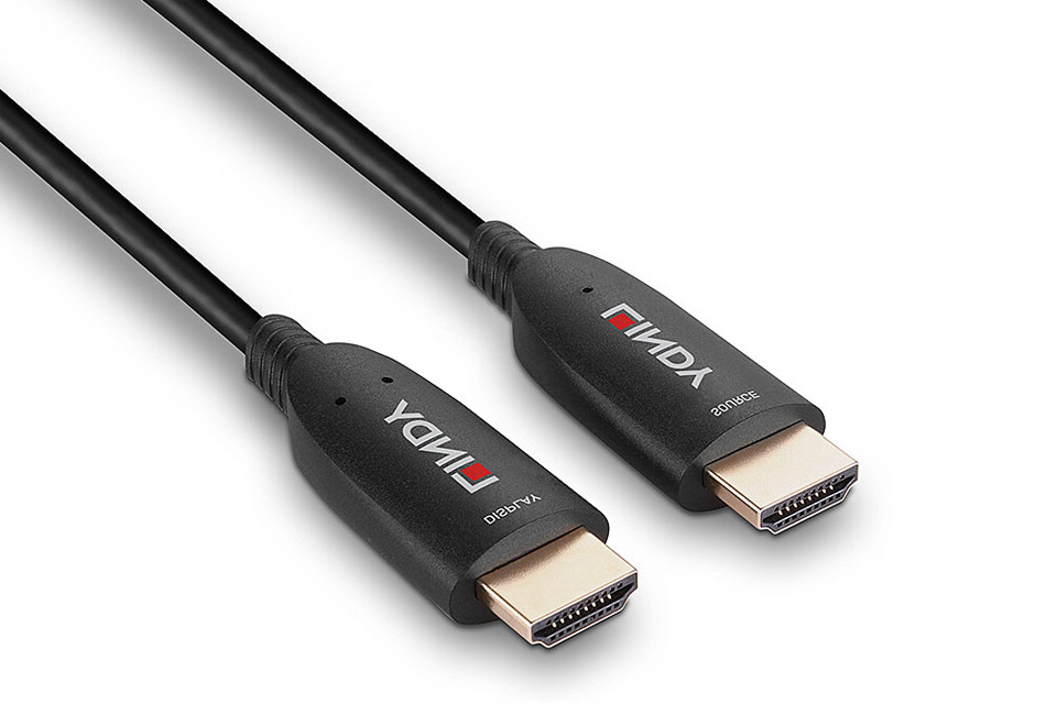 Cordon Mini HDMI hybride fibre optique LINDY 2.0 Ultra HD UHD - 100m
