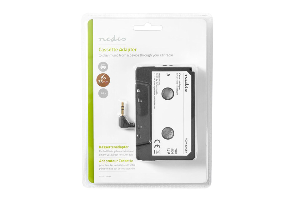 Minijack to cassette tape adapter