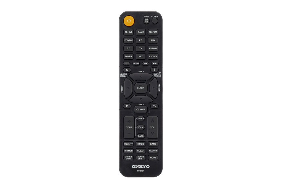 Onkyo TX-NR696 7.2 surround receiver remote control