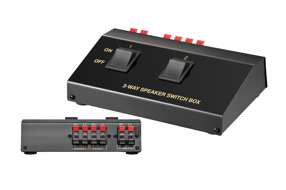 TEC TC8 2-Way Speaker Selector Switch Box – 4 Speaker Impedance Matching, Pair Switcher