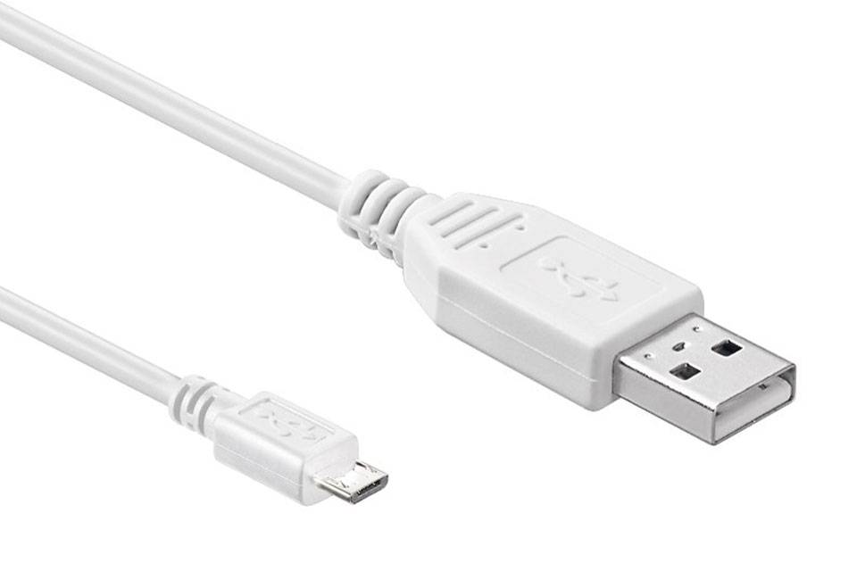 Cavo USB 0,8 M Da USB A A Micro-USB B – Value 11.99.8754, Colore Bianco