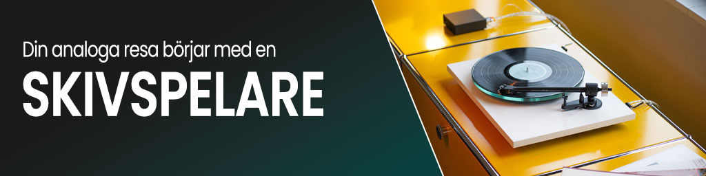 Skivspelare med inbyggd RIAA banner