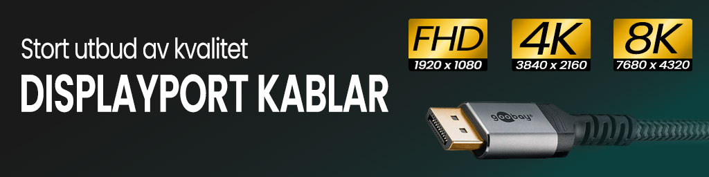 DisplayPort-adapter / omvandlare banner