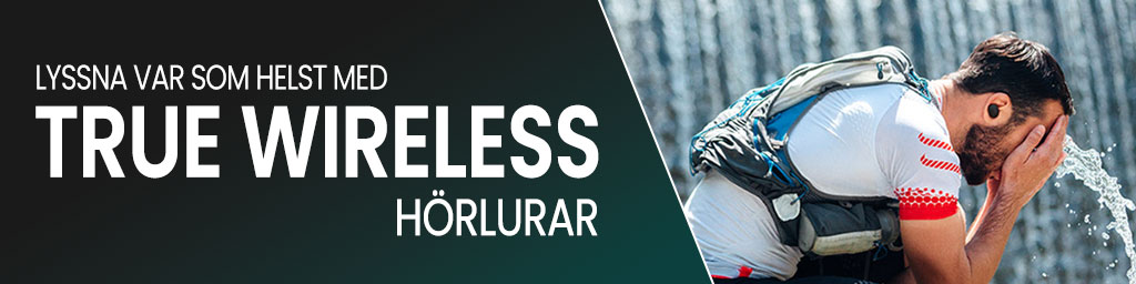 True wireless hörlurar banner