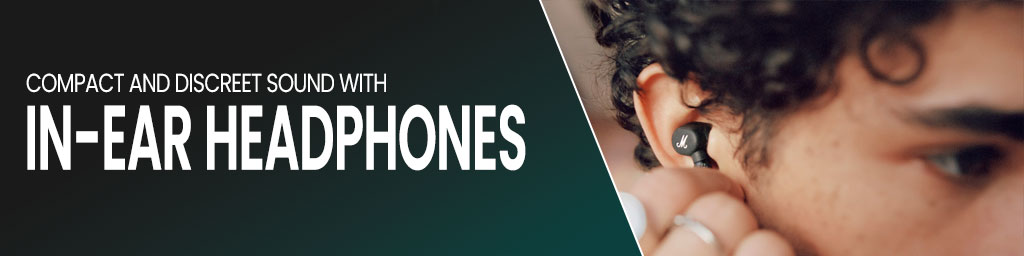 In ear headphones banner