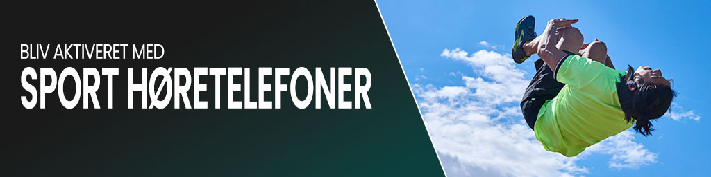 Sport høretelefoner banner