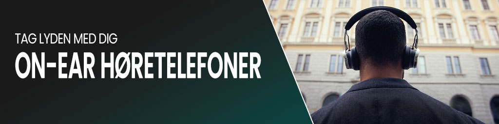 On ear høretelefoner banner