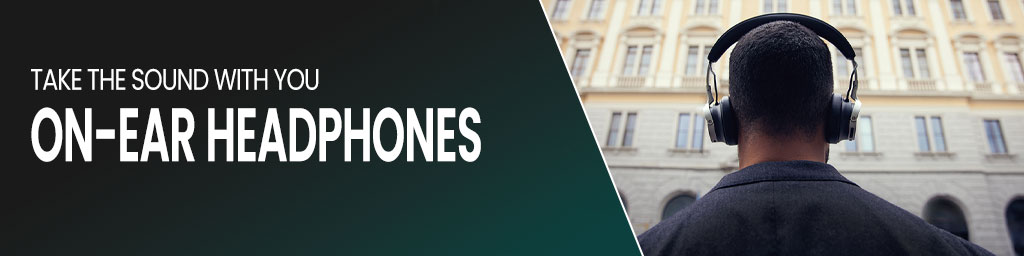 On ear headphones banner