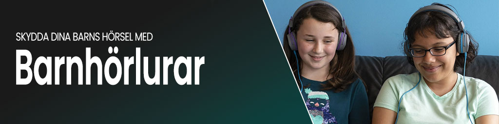 Trådlösa barnhörlurar banner
