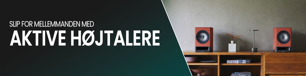 Aktive højttalere banner