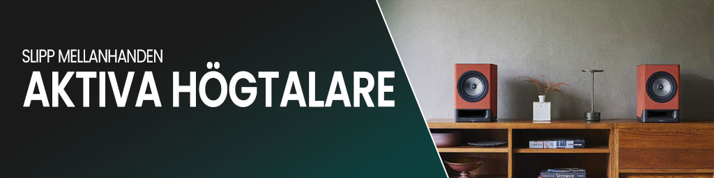 Aktiva högtalare banner