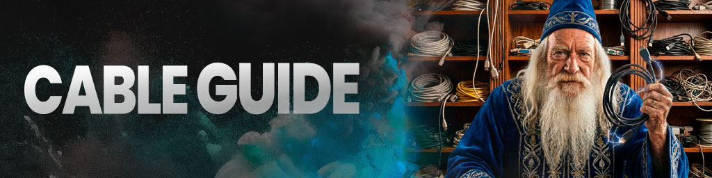 Try our popular cable guide - the easiest way to find the right cable between your devices!