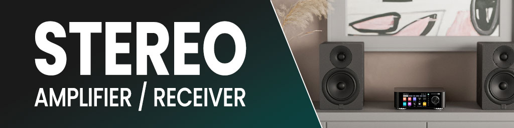Stereo amplifier / receiver banner