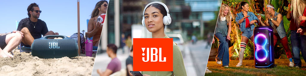 JBL wireless loudspeaker banner