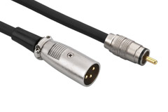 XLR – RCA semi-balanced stereo cable