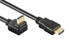 Vinkel HDMI kabel og adapter
