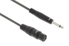 Mono audio cable, unbalanced icon