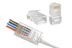 Modular connectors for network (RJ45)