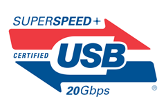 USB 3.2 G2x2 – SuperSpeed++ (USB Type C)