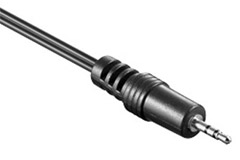 2,5 mm. MicroJack stereo kabel icon