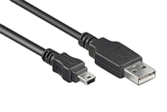 USB-A to Mini-B cable icon